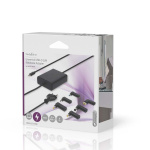 Nedis Notebook Adapter | GaN | 65 W | 5 / 9 / 12 / 15 / 20 V DC | 2.4 / 3.0 / 3.25 A | Används för: Dator / Smartphone / Surfplatta | Euro / Typ-C (CEE 7/16) Nedis Notebook Adapter | GaN | 65 W | 5 / 9 / 12 / 15 / 20 V DC | 2.4 / 3.0 / 3.25 A | Används för: Dator / Smartphone / Surfplatta | Euro / Typ-C (CEE 7/16)