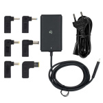 Nedis Notebook Adapter | GaN | 65 W | 5 / 9 / 12 / 15 / 20 V DC | 2.4 / 3.0 / 3.25 A | Används för: Dator / Smartphone / Surfplatta | Euro / Typ-C (CEE 7/16) Nedis Notebook Adapter | GaN | 65 W | 5 / 9 / 12 / 15 / 20 V DC | 2.4 / 3.0 / 3.25 A | Används för: Dator / Smartphone / Surfplatta | Euro / Typ-C (CEE 7/16)