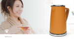 Nedis Vatten kokare | 1.7 l | Soft-Touch | Orange | Roterbar 360 grader | Dolt värmeelement | Strix® kontroll | Koka-tort funktion