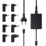 Nedis Notebook Adapter | GaN | 100 W | 5 / 9 / 12 / 15 / 20 V DC | 3.0 / 5.0 A | Används för: Dator / Smartphone / Surfplatta | Euro / Typ-C (CEE 7/16) Nedis Notebook Adapter | GaN | 100 W | 5 / 9 / 12 / 15 / 20 V DC | 3.0 / 5.0 A | Används för: Dator / Smartphone / Surfplatta | Euro / Typ-C (CEE 7/16)