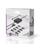Nedis Notebook Adapter | GaN | 100 W | 5 / 9 / 12 / 15 / 20 V DC | 3.0 / 5.0 A | Används för: Dator / Smartphone / Surfplatta | Euro / Typ-C (CEE 7/16) Nedis Notebook Adapter | GaN | 100 W | 5 / 9 / 12 / 15 / 20 V DC | 3.0 / 5.0 A | Används för: Dator / Smartphone / Surfplatta | Euro / Typ-C (CEE 7/16)