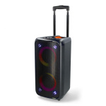 Nedis Bluetooth® Party Speaker | Maximal batteritid: 5 timmar | 240 W | Bärhandtag | Festljus | Equalizer | Orange / Svart Nedis Bluetooth® Party Speaker | Maximal batteritid: 5 timmar | 240 W | Bärhandtag | Festljus | Equalizer | Orange / Svart