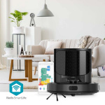 Nedis SmartLife Robot Dammsugare | Lasernavigation | Wi-Fi | Kapacitet insamlingsreservoir: 0.6 l | Automatisk laddning | Maximal användningstid: 3 timmar | Svart | Android™ / IOS