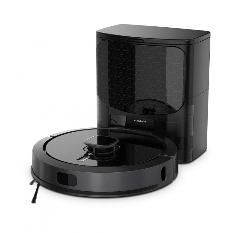 Nedis SmartLife Robot Dammsugare | Lasernavigation | Wi-Fi | Kapacitet insamlingsreservoir: 0.6 l | Automatisk laddning | Maximal användningstid: 3 timmar | Svart | Android™ / IOS