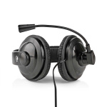 Nedis PC headset | Over-Ear | Stereo | 1x 3.5 mm / 2x 3.5 mm | Vikbara Mikrofon | Svart Nedis PC headset | Over-Ear | Stereo | 1x 3.5 mm / 2x 3.5 mm | Vikbara Mikrofon | Svart