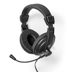 Nedis PC headset | Over-Ear | Stereo | 1x 3.5 mm / 2x 3.5 mm | Vikbara Mikrofon | Svart Nedis PC headset | Over-Ear | Stereo | 1x 3.5 mm / 2x 3.5 mm | Vikbara Mikrofon | Svart