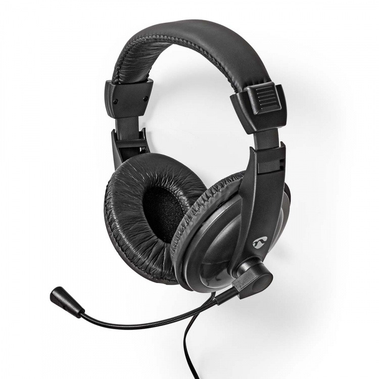 Nedis PC headset | Over-Ear | Stereo | 1x 3.5 mm / 2x 3.5 mm | Vikbara Mikrofon | Svart Nedis PC headset | Over-Ear | Stereo | 1x 3.5 mm / 2x 3.5 mm | Vikbara Mikrofon | Svart