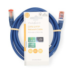 Nedis CAT6 Nätverkskabel | RJ45 hane | RJ45 hane | S/FTP | 2.00 m | Rund | LSZH | Blå | Label