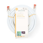 Nedis CAT6 Nätverkskabel | RJ45 hane | RJ45 hane | S/FTP | 15.0 m | Rund | LSZH | Vit | Label Nedis CAT6 Nätverkskabel | RJ45 hane | RJ45 hane | S/FTP | 15.0 m | Rund | LSZH | Vit | Label