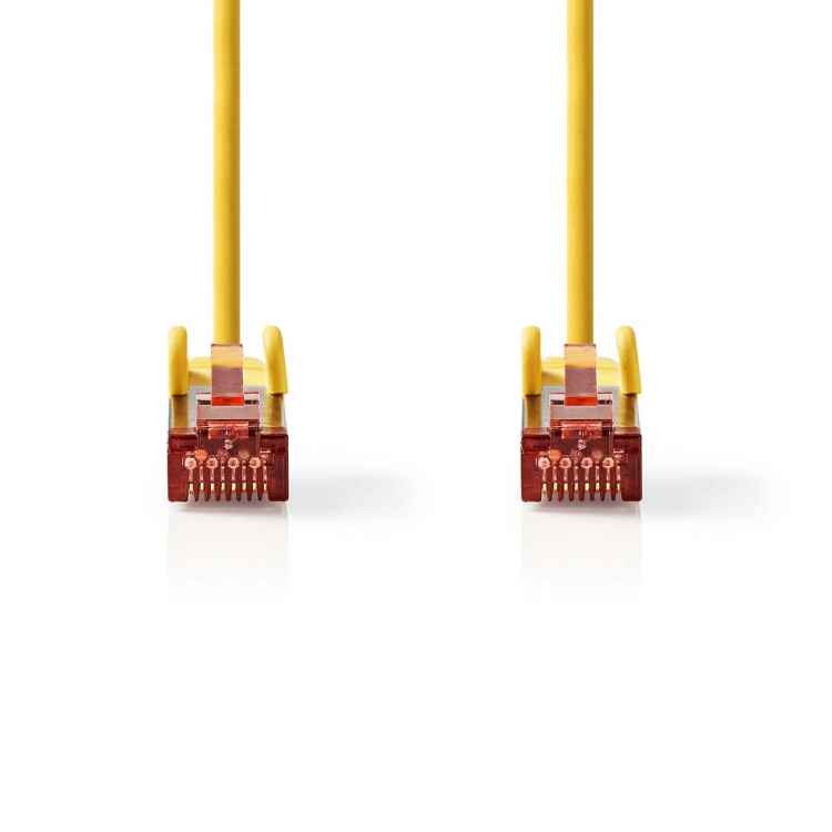 Nedis CAT6 Nätverkskabel | RJ45 hane | RJ45 hane | S/FTP | 2.00 m | Rund | LSZH | Gul | Label Nedis CAT6 Nätverkskabel | RJ45 hane | RJ45 hane | S/FTP | 2.00 m | Rund | LSZH | Gul | Label