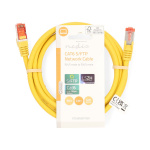 Nedis CAT6 Nätverkskabel | RJ45 hane | RJ45 hane | S/FTP | 2.00 m | Rund | LSZH | Gul | Label Nedis CAT6 Nätverkskabel | RJ45 hane | RJ45 hane | S/FTP | 2.00 m | Rund | LSZH | Gul | Label