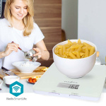 Nedis SmartLife köksvåg | Bluetooth® | Glas / Plast | Vit Nedis SmartLife köksvåg | Bluetooth® | Glas / Plast | Vit