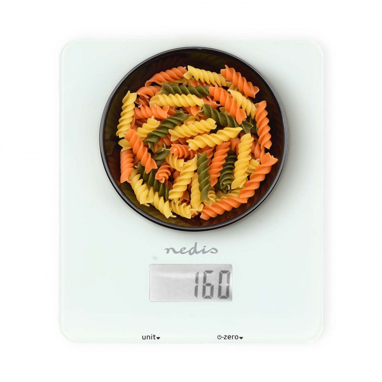 Nedis SmartLife köksvåg | Bluetooth® | Glas / Plast | Vit Nedis SmartLife köksvåg | Bluetooth® | Glas / Plast | Vit