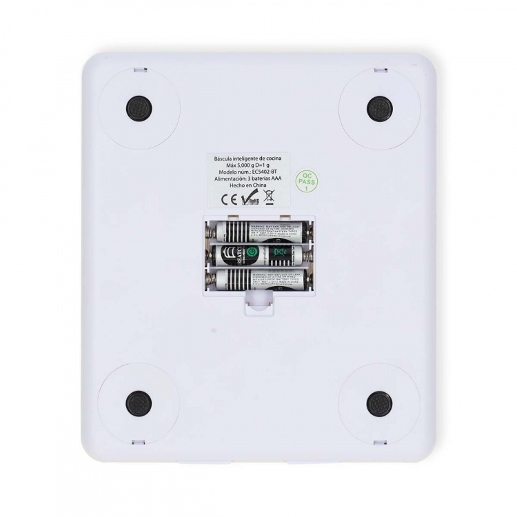 Nedis SmartLife köksvåg | Bluetooth® | Glas / Plast | Vit Nedis SmartLife köksvåg | Bluetooth® | Glas / Plast | Vit