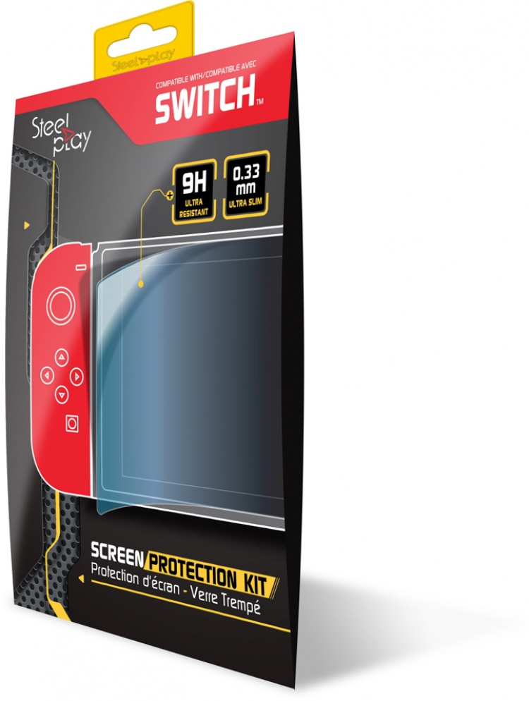 Steelplay Screen Protection Kit 9H skyddsglas, Switch Steelplay Screen Protection Kit 9H skyddsglas, Switch