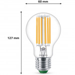 Philips LED E27 Normal 5,2W (75W) Klar 1095lm 2700K Energiklass A Philips LED E27 Normal 5,2W (75W) Klar 1095lm 2700K Energiklass A