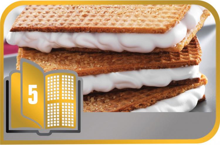 Tefal Snack Collection bakplåtspapper: 5 wafer biscuits Tefal Snack Collection bakplåtspapper: 5 wafer biscuits