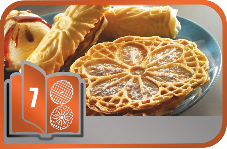 Tefal Snack Collection bakplåtar: 7 tunna våfflor