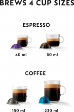 Nespresso Vertuo POP ENV90. kaffekapselmaskin, blå