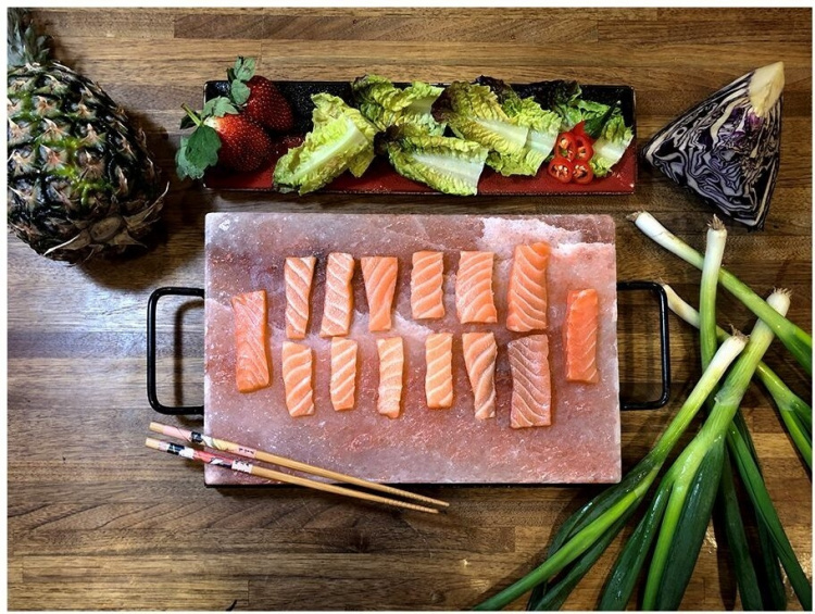 Satake Himalaya saltsten och fat, 30 x 20 cm