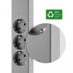 Hombli Smart Grenuttag 3-vägs Grå USB-C & USB-A Hombli Smart Grenuttag 3-vägs Grå USB-C & USB-A