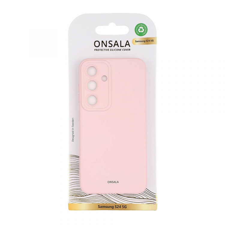 Onsala Mobilskal Silikon Chalk Pink - Samsung S24 5G