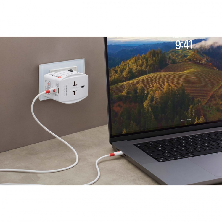 SKROSS World Adapter MUV USB AC65PD 1xUSB-C PD + 1xUSB-A 65W SKROSS World Adapter MUV USB AC65PD 1xUSB-C PD + 1xUSB-A 65W