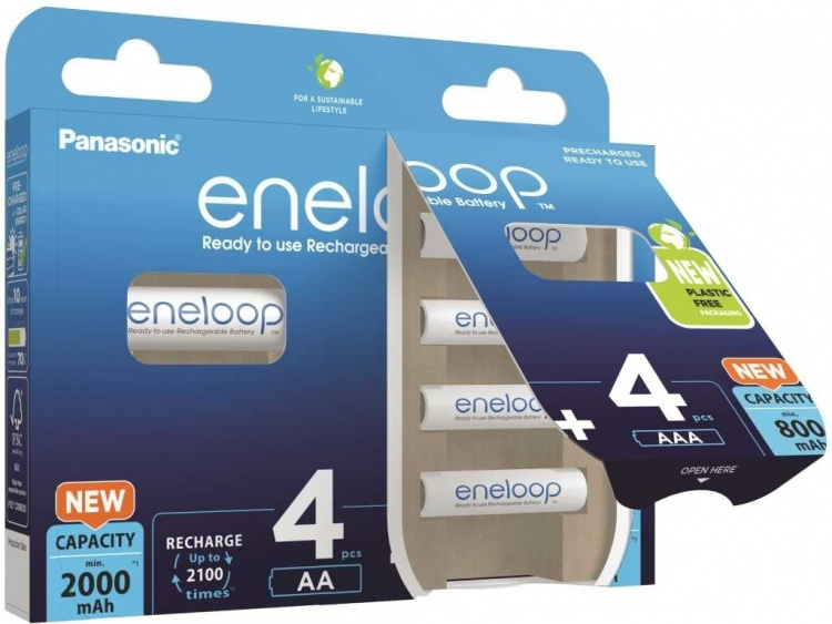 Panasonic Eneloop Combi AA + AAA batteripack Panasonic Eneloop Combi AA + AAA batteripack
