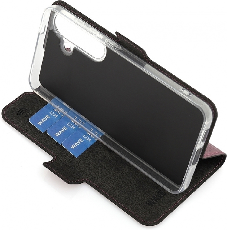 Wave BookCase, Samsung Galaxy S24, Smoky Sangria Wave BookCase, Samsung Galaxy S24, Smoky Sangria