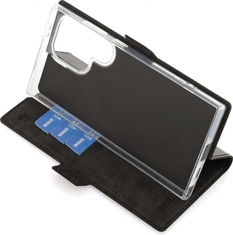 Wave Mobilfodral, Samsung Galaxy S24 Ultra, svart Wave Mobilfodral, Samsung Galaxy S24 Ultra, svart