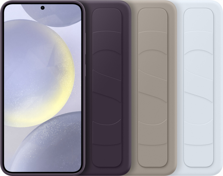 Samsung Galaxy S24+ Standing Grip Fodral, mörklila Samsung Galaxy S24+ Standing Grip Fodral, mörklila