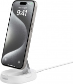 Belkin BoostCharge Pro hopfällbar Qi2 laddningsplatta, vit Belkin BoostCharge Pro hopfällbar Qi2 laddningsplatta, vit