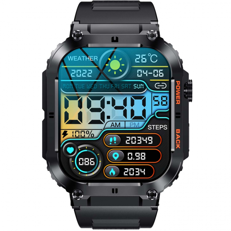 Denver SmartWatch Bluetooth SWC-191B Svart Denver SmartWatch Bluetooth SWC-191B Svart