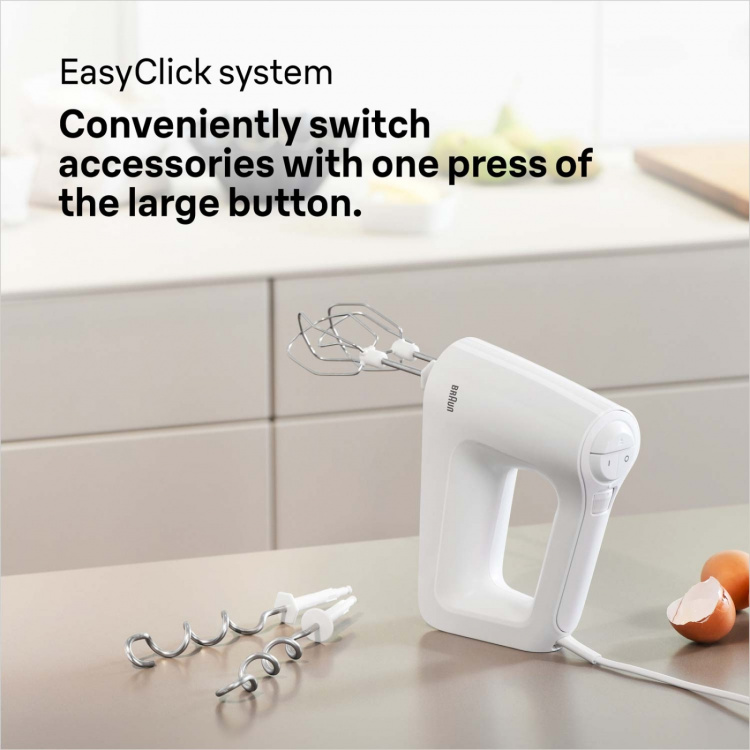 Braun Elvisp HM3000WH MultiMix3 450W inkl. Degkrokar Braun Elvisp HM3000WH MultiMix3 450W inkl. Degkrokar