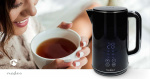 Nedis Vatten kokare | 1.7 l | Plast | Svart | 50,60,70,80,90,100 °C | Temperatur indikator | Roterbar 360 grader | Dolt värmeelement | Strix® kontroll | Koka-tort funktion