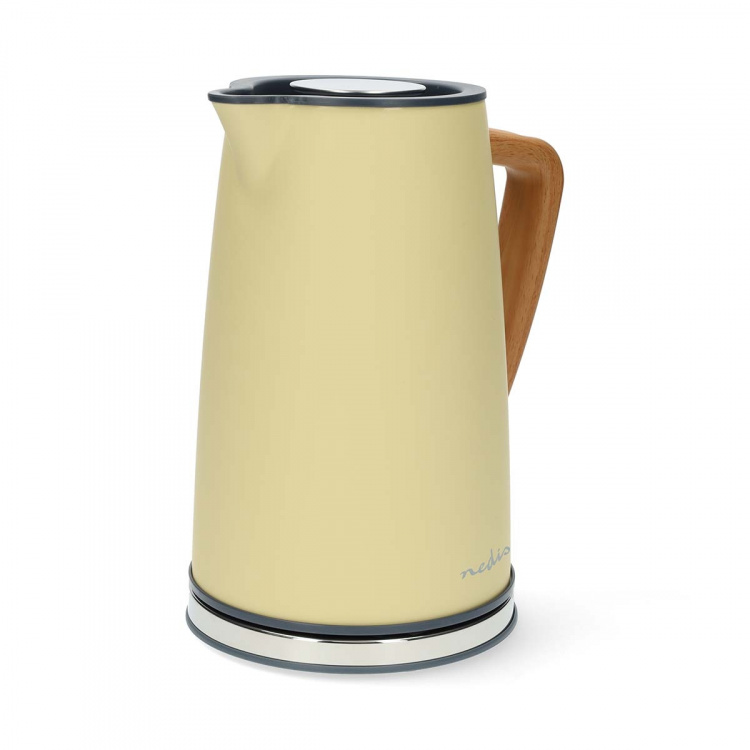 Nedis Vatten kokare | 1.7 l | Soft-Touch | Gul | Roterbar 360 grader | Dolt värmeelement | Strix® kontroll | Koka-tort funktion Nedis Vatten kokare | 1.7 l | Soft-Touch | Gul | Roterbar 360 grader | Dolt värmeelement | Strix® kontroll | Koka-tort funktion