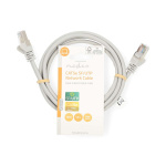 Nedis CAT5e nätverkskabel | SF/UTP | RJ45 hane | RJ45 hane | 1.50 m | Rund | PVC | Grå | Label