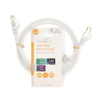 Nedis CAT7 nätverkskabel | S/FTP | RJ45 hane | RJ45 hane | 1.00 m | Snagless | Rund | LSZH | Vit | Label Nedis CAT7 nätverkskabel | S/FTP | RJ45 hane | RJ45 hane | 1.00 m | Snagless | Rund | LSZH | Vit | Label