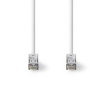 Nedis Cat 8.1 nätverkskabel | S/FTP | RJ45 hane | RJ45 hane | 2.00 m | Rund | LSZH | Vit | Label