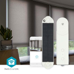 Nedis SmartLife Robot med Gardin | Kabelsystem | Panelgardiner / Romerska persienner / Rullgardiner | Solar Powered / Strömadapter | 2000 mAh | Bluetooth® | Vit