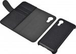 Essentials Samsung XCover 5 PU wallet, detach, 3 cards, Black