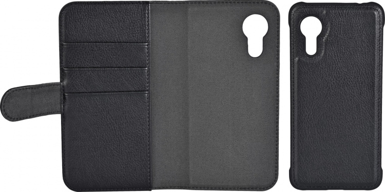 Essentials Samsung XCover 5 PU wallet, detach, 3 cards, Black