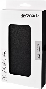 Essentials Samsung XCover 5 PU wallet, detach, 3 cards, Black