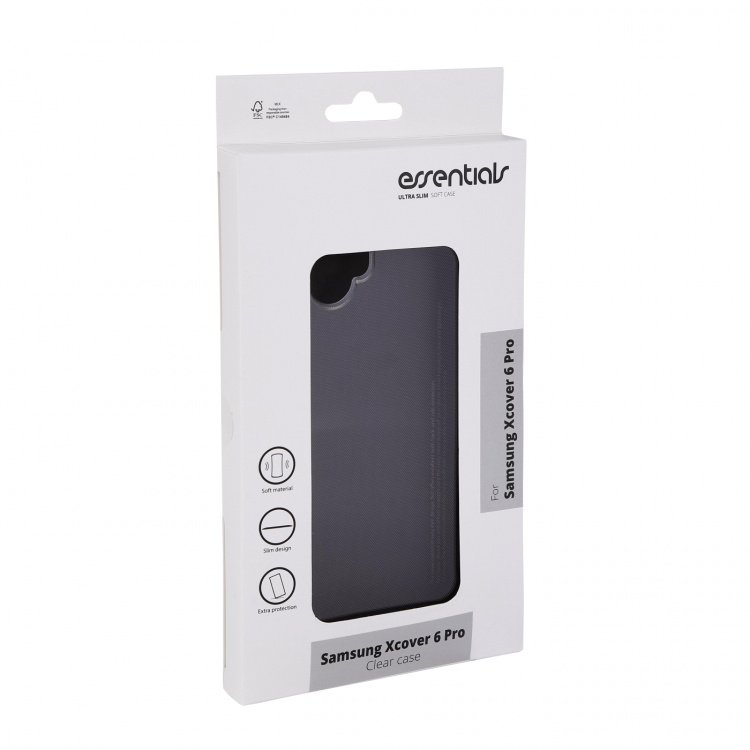 Essentials Samsung Galaxy XCover6 Pro TPU back cover, transparent Essentials Samsung Galaxy XCover6 Pro TPU back cover, transparent