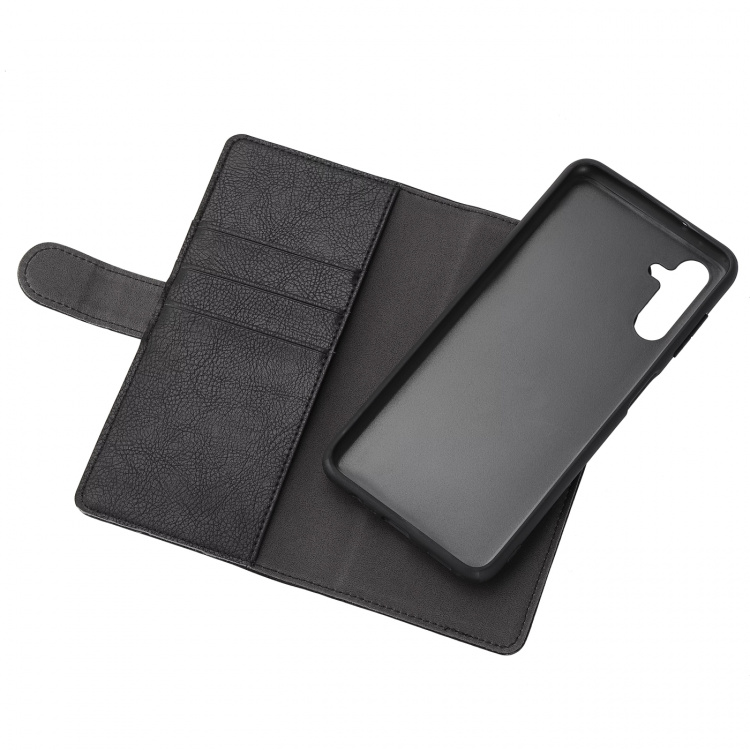 Essentials Samsung Galaxy A13 5G PU wall,detach, 3 card,Black