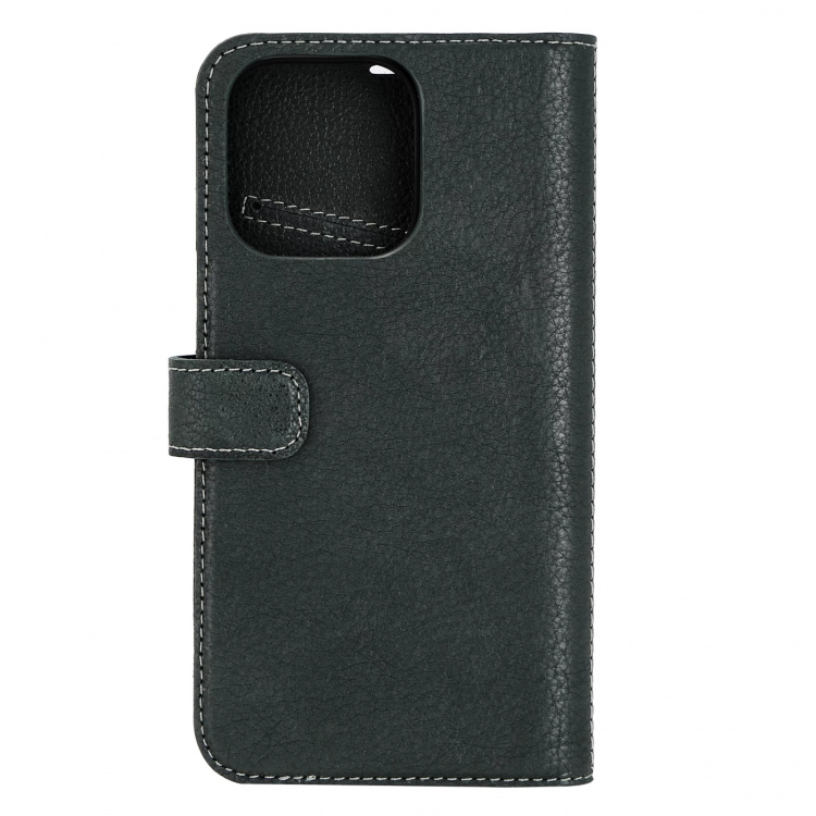 Essentials iPhone 14 Pro Leather wallet,detachable,Green