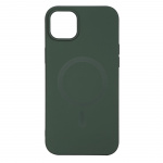 Essentials iPhone 14 Plus Silicone Mag back cover, Green Essentials iPhone 14 Plus Silicone Mag back cover, Green