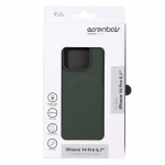 Essentials iPhone 14 Pro Silicone Mag back cover, Green Essentials iPhone 14 Pro Silicone Mag back cover, Green