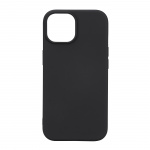 Essentials iPhone 15 silicone back cover, black
