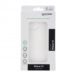 Essentials iPhone 15 recycled TPU back cover, transparent